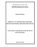 Luận án tiến sĩ Kỹ thuật: Nghiên cứu xử lý phân bùn bể tự hoại bằng phương pháp sinh học trong điều kiện Việt Nam