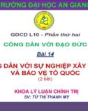 Công dân với sự nghiệp bảo vệ môi trường