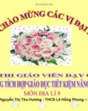 Bài giảng Môn địa lí 9