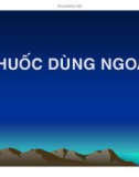 Bài giảng Thuốc dùng ngoài