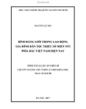 Tóm tắt Luận án Tiến sĩ Chủ nghĩa Xã hội khoa học: Bình đẳng giới trong lao động gia đình dân tộc thiểu số miền núi phía Bắc Việt Nam hiện nay