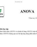 Bài giảng 6sigma: ANOVA