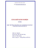 Sáng kiến kinh nghiệm Mầm non: Hiệu trưởng với công tác xã hội hóa giáo dục ở trường Mầm non Hải An