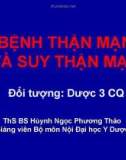 Bài giảng Bệnh thận mạn và suy thận mạn - ThS. BS. Huỳnh Ngọc Phương Thảo