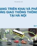 Bài giảng Thực trạng triển khai và phát triển hệ thống giao thông thông minh tại Hà Nội