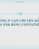 VẬN CHUYỂN HÀNG HÓA XNK BẰNG CONTAINE