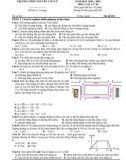 Đề thi giữa học kì 1 môn Vật lý lớp 10 năm 2024-2025 - Trường THPT Nguyễn Văn Cừ, Kon Tum