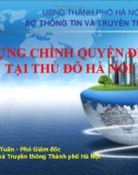 Bài giảng Xây dựng chính quyền điện tử tại thủ đô Hà Nội