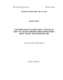 Luận văn Thạc sĩ Quản lý đô thị và công trình: Giải pháp quản lý kiến trúc cảnh quan khu vực quảng trường Đông Kinh Nghĩa Thục thuộc thành phố Hà Nội