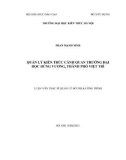 Luận văn Thạc sĩ Quản lý đô thị và công trình: Quản lý kiến trúc cảnh quan trường Đại học Hùng Vương, thành phố Việt Trì