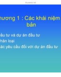 Khái niệm cơ bản dự án đầu tư