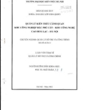 Luận văn Thạc sĩ Quản lý đô thị và công trình: Quản lý kiến trúc cảnh quan Khu công nghiệp Bắc Phú Cát - Khu công nghệ cao Hòa Lạc Hà Nội
