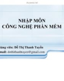 Bài giảng Nhập môn công nghệ phần mềm - Thiết kế giao diện