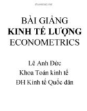 Bài giảng kinh tế lượng - Chương 2