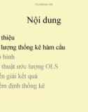 Ước lượng thống kê hàm cầu