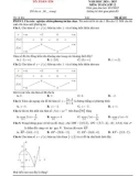 Đề thi giữa học kì 1 môn Toán lớp 12 năm 2024-2025 - Trường THPT Nguyễn Văn Cừ, Kon Tum