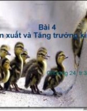 Sản xuất và tăng trưởng kinh tế