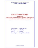 Sáng kiến kinh nghiệm Mầm non: Biện pháp chuẩn bị tâm thế sẵn sàng cho trẻ 5-6 tuổi tại trường Mầm non Hải Khê bước vào lớp 1