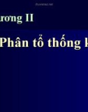 Chương II:  Phân tổ thống kê