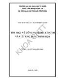 Luận văn Cử nhân Tin học: Tìm hiểu về công nghệ Bluetooth và viết ứng dụng minh họa