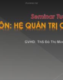 Hệ Quản Trị CSDL cơ bản