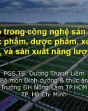 Vi tảo trong công nghệ sản xuất thực phẩm, dược phẩm, xử lý CO2 và sản xuất năng lượng