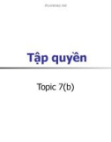 Topic 7(b): Tập quyền