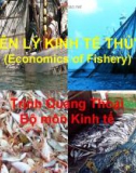 Nguyên lý kinh tế thủy sản - Trịnh Quang Thoại