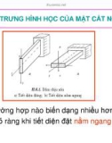 Sức bền vật lý - ĐẶC TRƯNG HÌNH HỌC CỦA MẶT CẮT NGANG