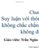 Bài giảng Trí tuệ nhân tạo: Chương 7 - Trần Ngân Bình