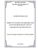 Luận văn Thạc sĩ Quản lý năng lượng: Nghiên cứu giải pháp tiết kiệm điện năng tại tòa nhà Bộ Kế hoạch và Đầu tư, Cộng hòa dân chủ nhân dân Lào