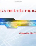 Chương 3: Thuế tiêu thụ đặc biệt - Ths. Vũ Cẩm Nhung