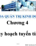 Chương 4 : Quy hoạch tuyến tính