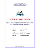 Sáng kiến kinh nghiệm Mầm non: Một số kinh nghiệm thực hiện tốt phong trào xây dựng trường học hạnh phúc tại Trường mầm non Ánh Sao