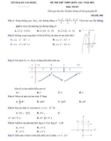 Đề thi thử THPTQG môn Toán lần 1 năm 2019 - Sở GD&ĐT Cao Bằng
