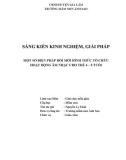 Sáng kiến kinh nghiệm Mầm non: Một số biện pháp đổi mới hình thức tổ chức hoạt động âm nhạc dạy trẻ 4-5 tuổi tại Trường mầm non Ánh Sao