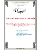 Sáng kiến kinh nghiệm Mầm non: Một số kinh nghiệm dạy trẻ biết giá trị yêu thương và chia sẻ tại trường mầm non