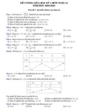 Đề cương ôn tập giữa học kì 1 môn Toán lớp 12 năm 2022-2023 - Trường THPT Bắc Thăng Long