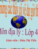 Giáo án điện tử tiểu học môn địa lý 4