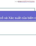 Biến cố và xác xuất của biến cố