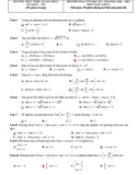 Đề thi học kì 1 môn Toán lớp 11 năm 2021-2022 có đáp án - Trường THPT Triệu Quang Phục, Hưng Yên