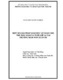 Sáng kiến kinh nghiệm Mầm non: Một số giải pháp giáo dục lễ giáo cho trẻ mẫu giáo 5-6 tuổi lớp A2 tại trường mầm non Xuân Du