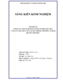 Sáng kiến kinh nghiệm THPT: Công tác chuẩn bị soạn giảng có hiệu quả bài cấp cứu ban đầu các tai nạn thông thường và băng bó vết thương