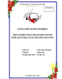 Sáng kiến kinh nghiệm Mầm non: Một số biện pháp nhằm hình thành thói quen đọc sách cho trẻ mầm non