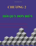 Môn học kinh tế lượng - Hồi quy đơn biến