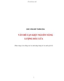 Tiểu luận:hực trạng và tác động của An ninh năng lượng tới An ninh quốc tế