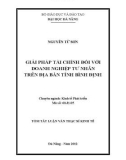 Luận văn:GIẢI PHÁP TÀI CHÍNH ĐỐI VỚI DOANH NGHIỆP TƯ NHÂN TRÊN ĐỊA BÀN TỈNH BÌNH ĐỊNH