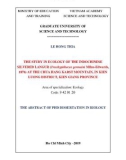 The abstract of PhD dissertation in Biology: The study in ecology of the Indochinese silvered langur (Trachypithecus germaini Milne-Edwards, 1876) at the Chua Hang karst mountain, in Kien Kuong district, Kien Giang province