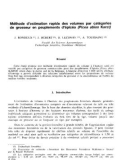 Báo cáo lâm nghiệp: Méthode d’estimation rapide des volumes par catégories de grosseur en peuplements d’épicéa (Picea abies Karst)