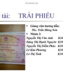 Đề tài: Trái phiếu